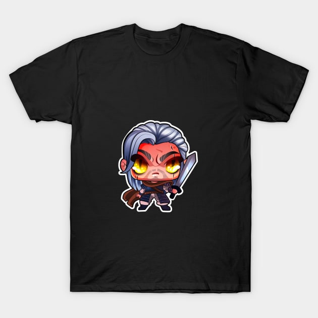 Geralt of Chibia T-Shirt by ThamiArt